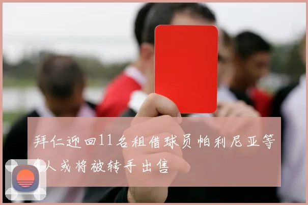 拜仁迎回11名租借球员帕利尼亚等4人或将被转手出售